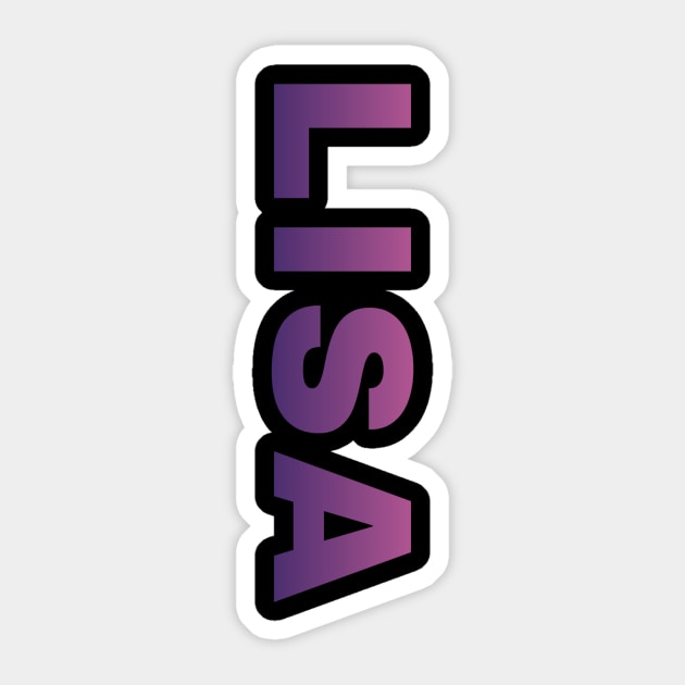 Lisa Sticker by Josey Miles' Leftorium